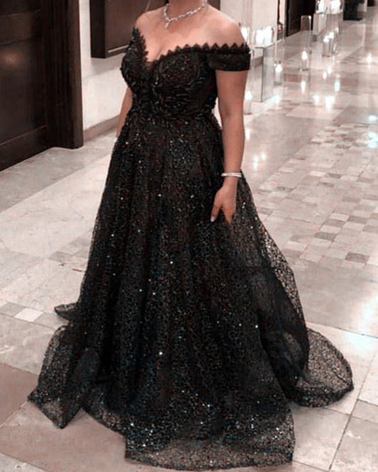 Black Prom Dresses Plus Size