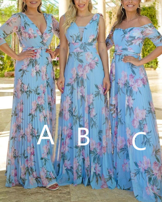 Boho Floral Bridesmaid Dresses