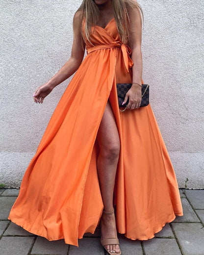 Orange Boho Bridesmaid Dresses
