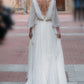 Open Back Boho Wedding Dress