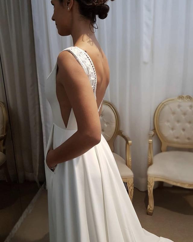 Boho Wedding Dress With Pockets