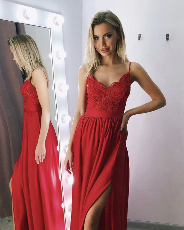 Long Red Prom Dresses