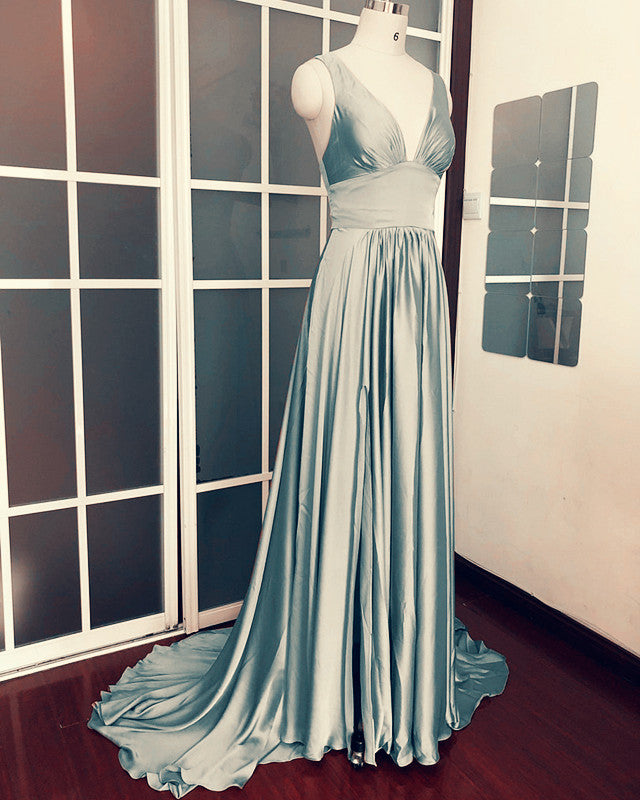 Bridesmaid Dresses Silver