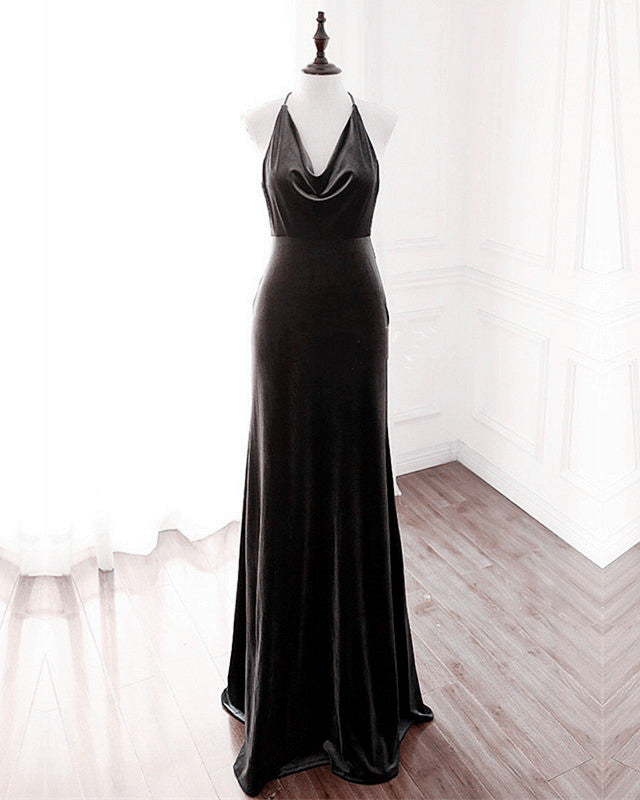 Black Velvet Mermaid Dresses