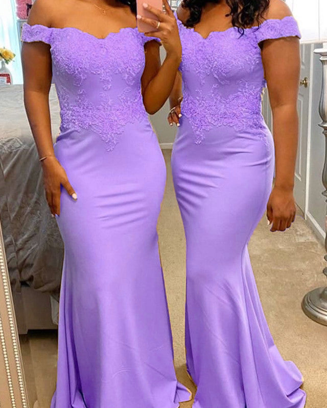 Lavender Bridesmaid Dresses Mermaid