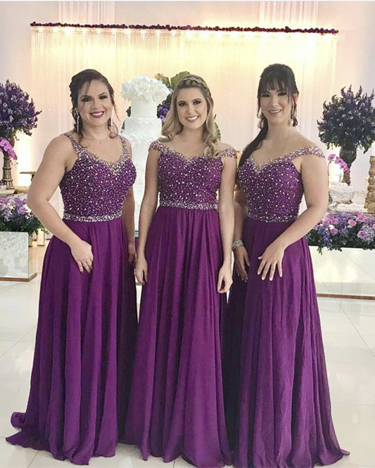 Purple Bridesmaid Dresses