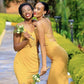 Mermaid Bridesmaid Dresses Yellow