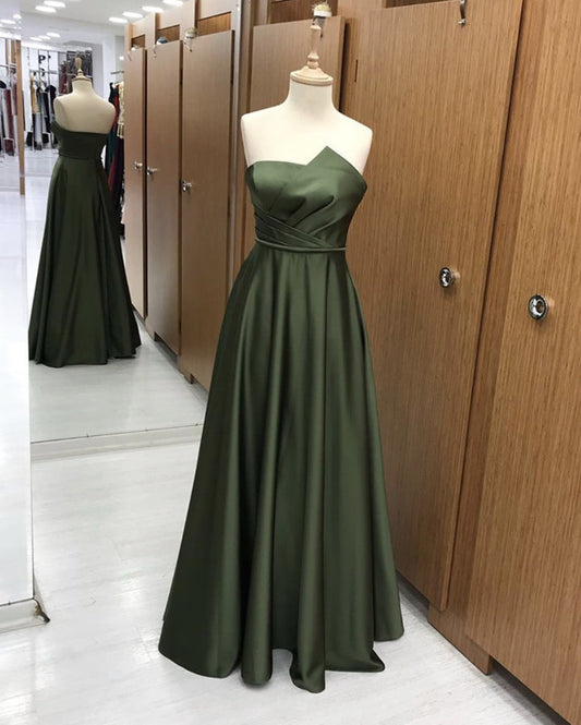 Olive Green Bridesmaid Dresses