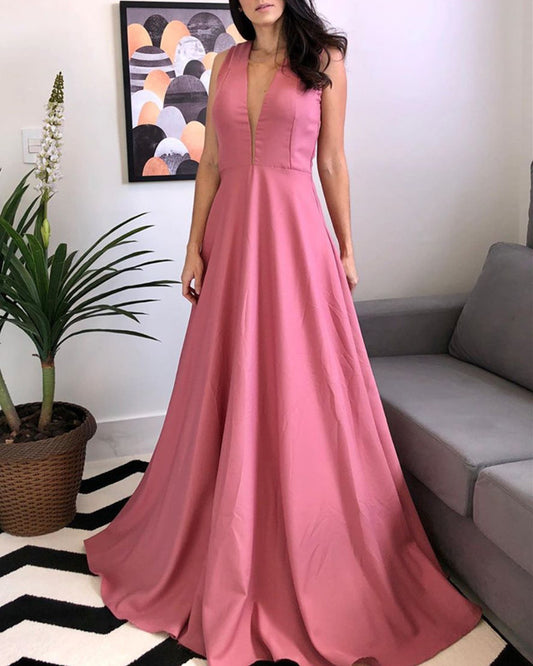 Beach Bridesmaid Dresses Mauve Pink