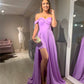 Lilac Bridesmaid Dresses Split