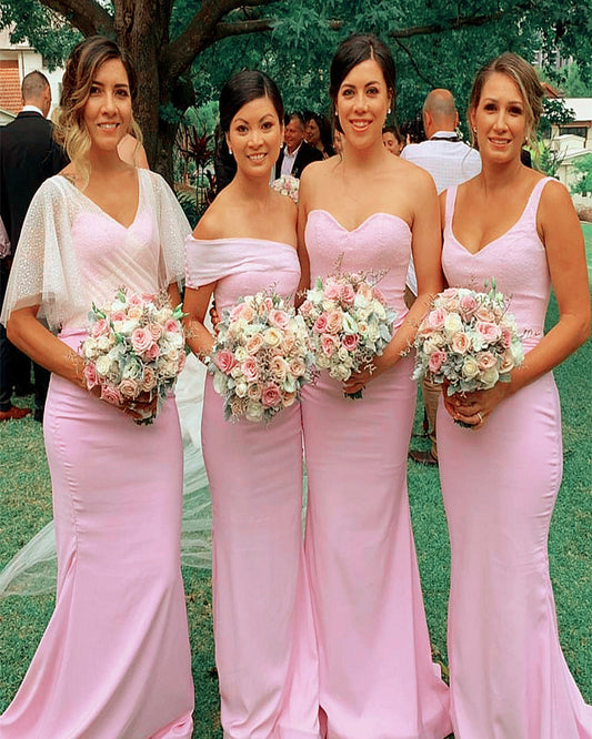 Pink Mermaid Bridesmaid Dresses