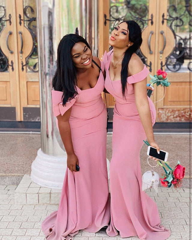 Pink Mermaid Bridesmaid Dresses