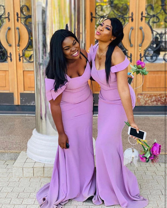 Lilac Mermaid Bridesmaid Dresses