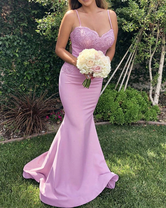 Mauve Bridesmaid Dresses Sweetheart Mermaid