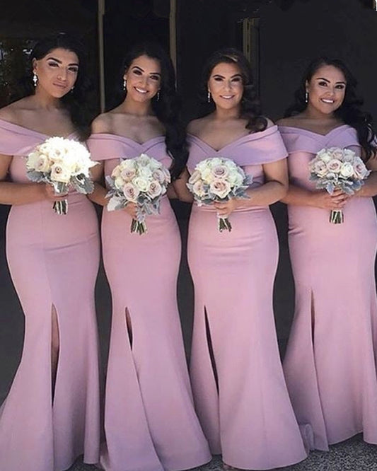 Mauve Bridesmaid Dresses Mermaid