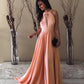 Peach Beach Bridesmaid Dresses