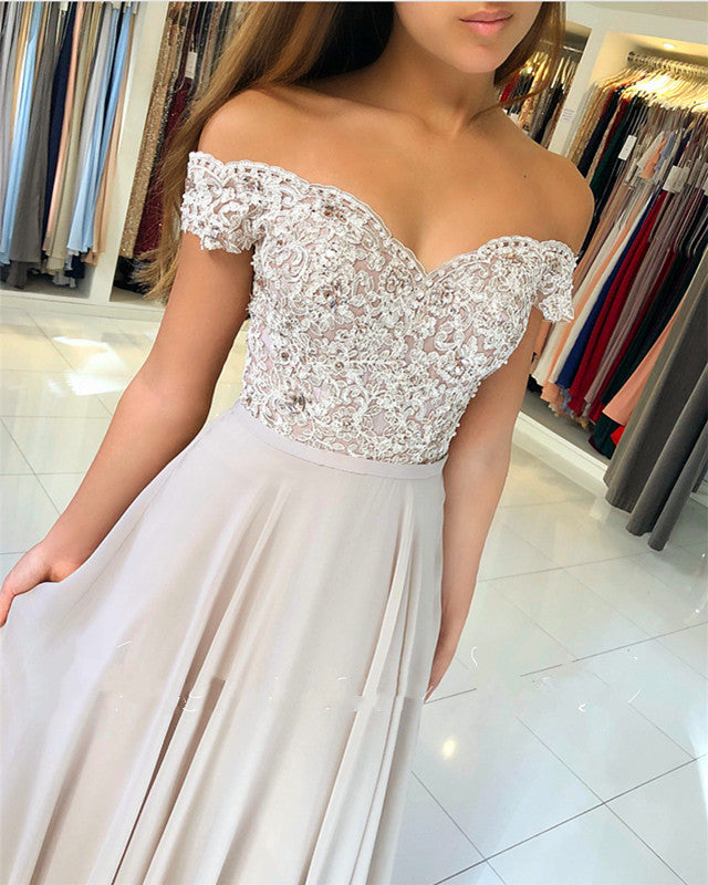 Nude Bridesmaid Dresses Appliques