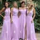 Lilac Bridesmaid Dresses For Boho Weddings
