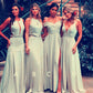 Silver Bridesmaid Dresses Long