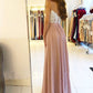 Nude Pink Chiffon Bridesmaid Dresses