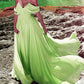 Lime Green Bridesmaid Dresses Long