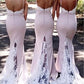 Lace Train Bridesmaid Dresses