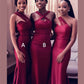 Dark Red Bridesmaid Dresses