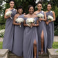 Mixed Bridesmaid Dresses Gray