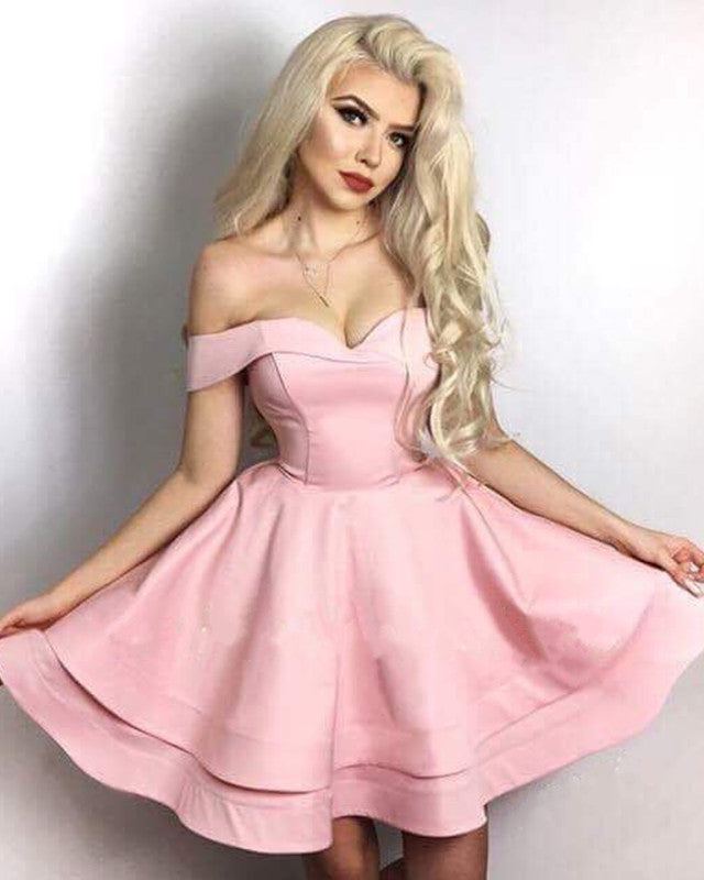 Short Pink Bridesmaid Dresses