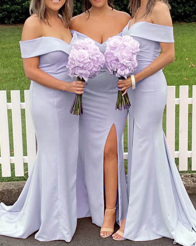 Mermaid Lavender Bridesmaid Dresses