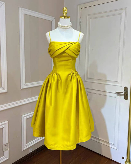 Lemon Yellow Bridesmaid Dresses