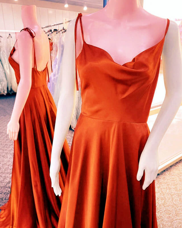 Burnt Orange Bridesmaid Dress