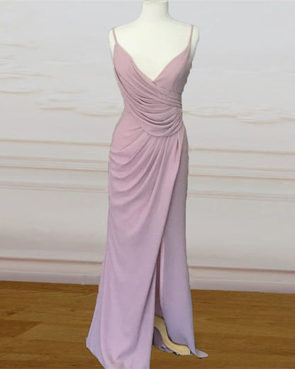Mauve Purple Bridesmaid Dresses Chiffon