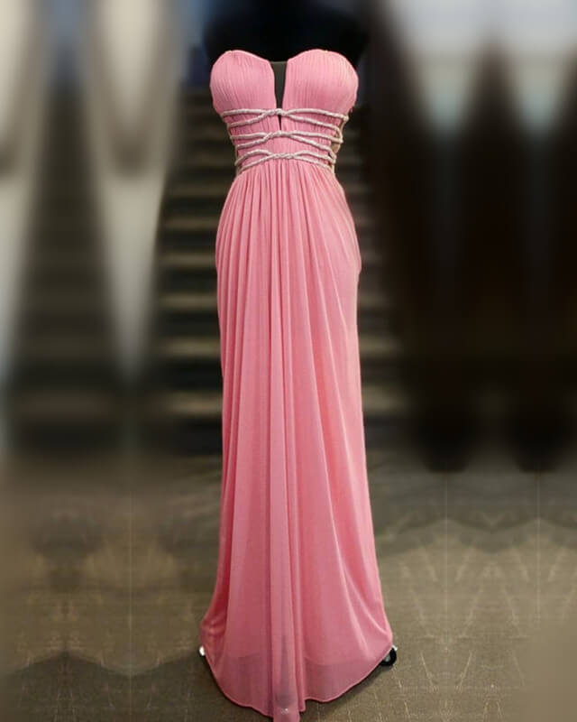 Long Sage Green Sheath Bridesmaid Dresses