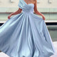 Baby Blue Ankle Length Bridesmaid Dresses