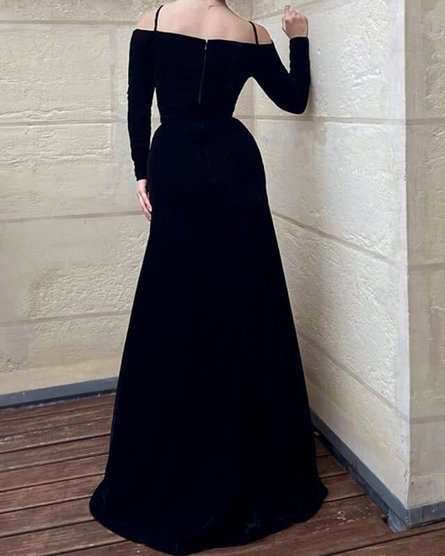 Velvet Mermaid Bridesmaid Dresses Leg Slit Lisposa Velvet Mermaid Bridesmaid Dresses Leg Slit Lisposa