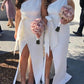 White One Shoulder Bridesmaid Dresses