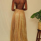 Sparkly Gold A-line Backless Dress