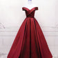 Ball Gown Off The Shoulder Satin Dress
