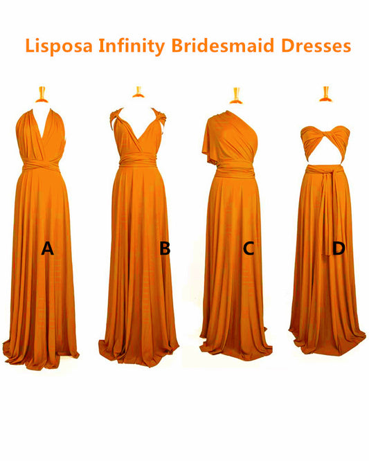 Burnt Orange Bridesmaid Dresses Infinity