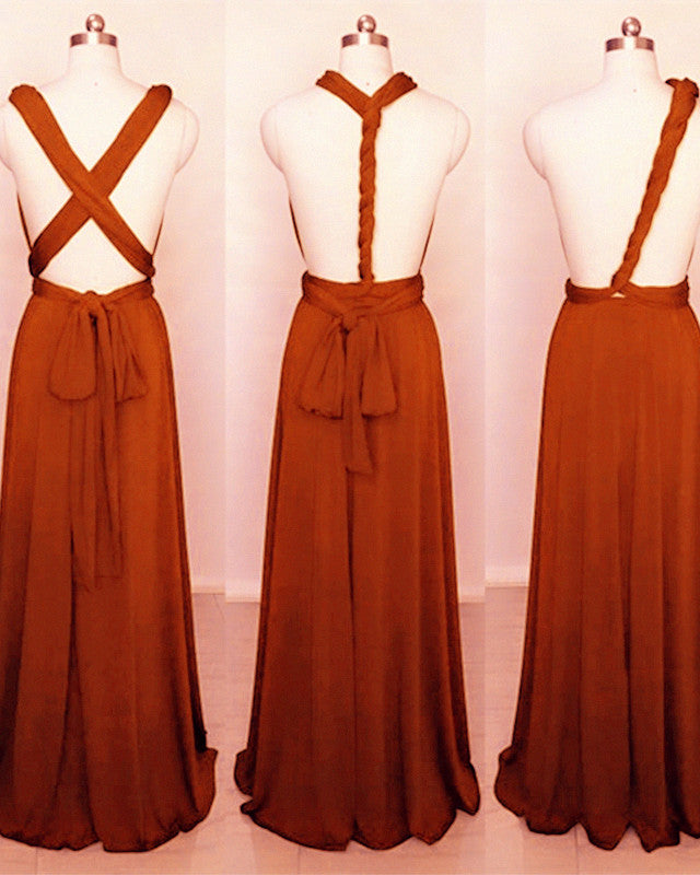 Burnt Orange Inifity Dresses Bridesmaid