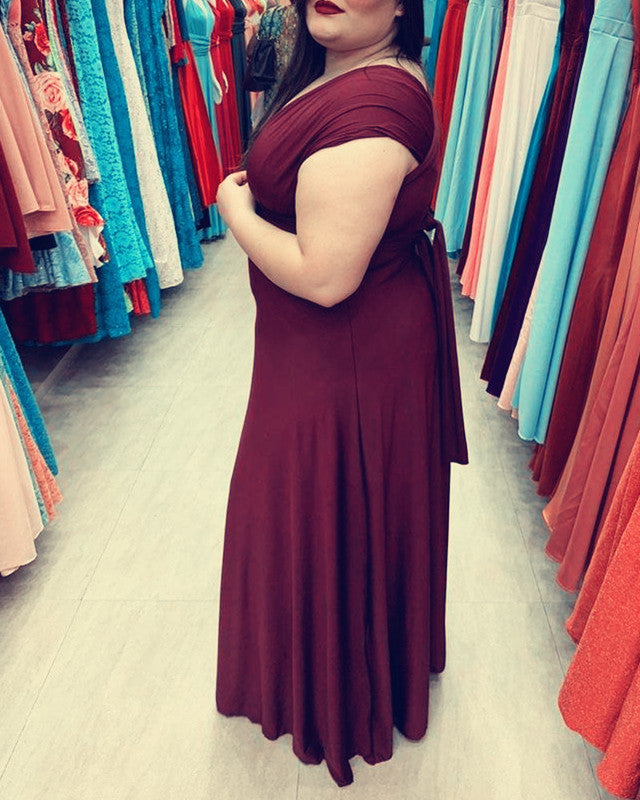 Cabernet Bridesmaid Dresses Plus Size