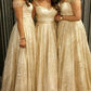 Champagne Glitter Bridesmaid Dress