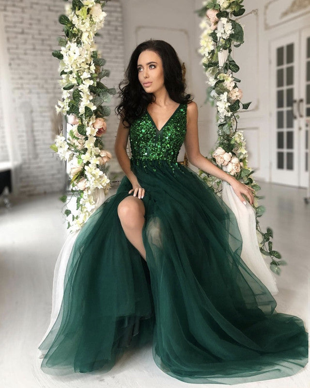 Green Tulle Bridesmaid Dresses