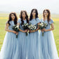 Boho Bridesmaid Dresses Dusty Blue