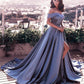 Dusty Blue Bridesmaid Dresses Long