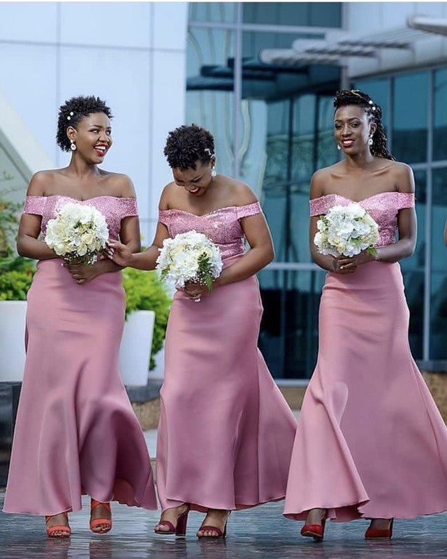 Dersert Rose Bridesmaid Dresses Satin
