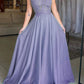 Elegant Long Satin Bridesmaid Dresses Lace Off The Shoulder