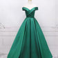 Ball Gown Off The Shoulder Satin Dress