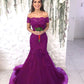 Purple Mermaid Evening Dress